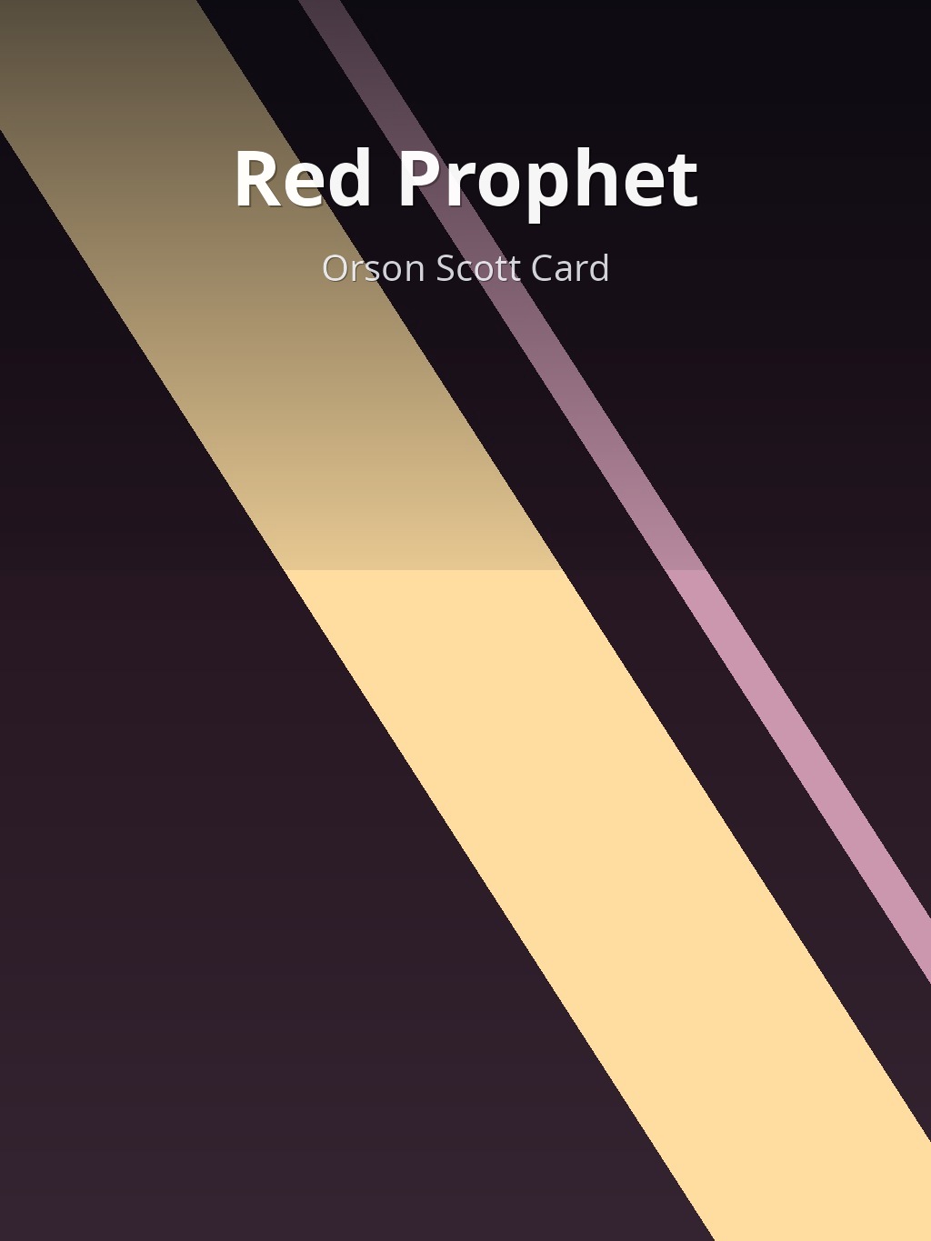 Red Prophet by Orson Scott Card book cover