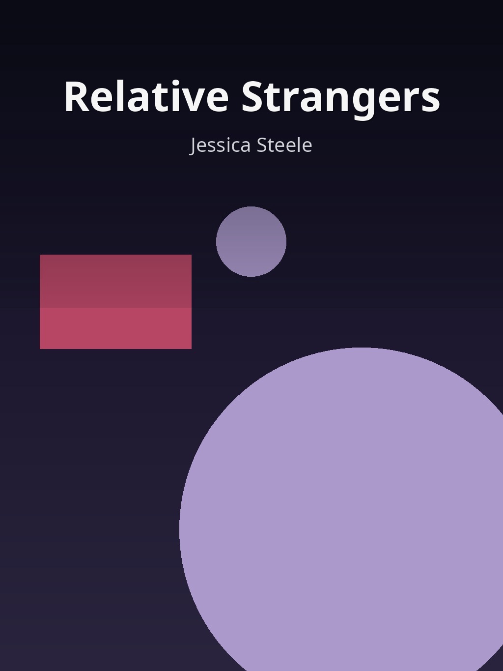 Relative Strangers by Jessica Steele book cover