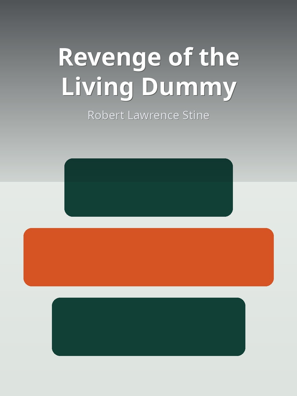 Revenge of the Living Dummy by Robert Lawrence Stine book cover