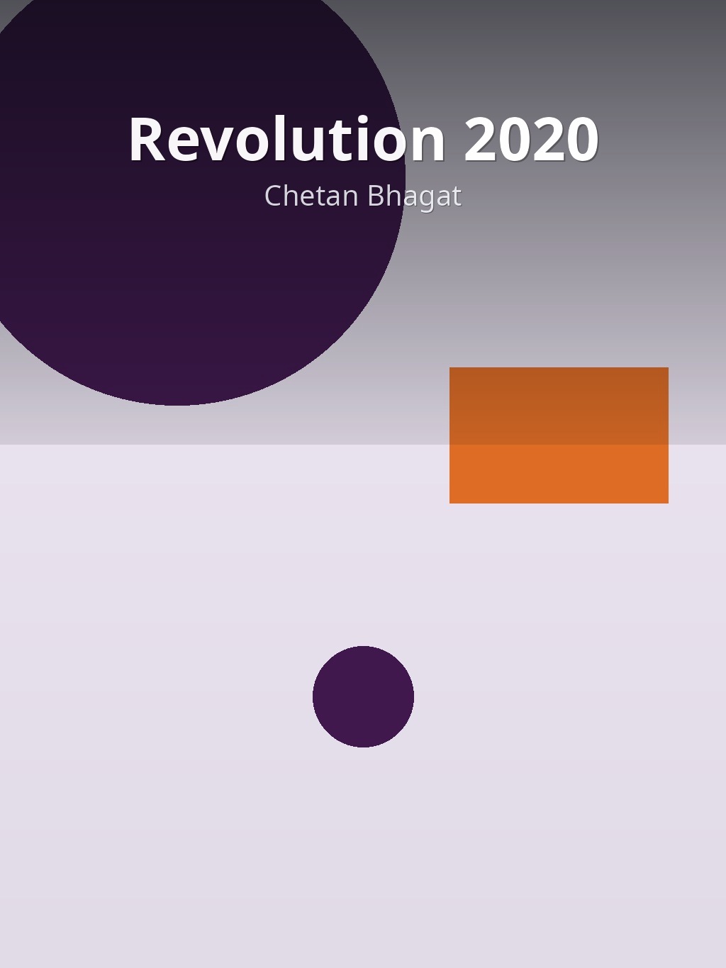 Revolution 2020 by Chetan Bhagat book cover