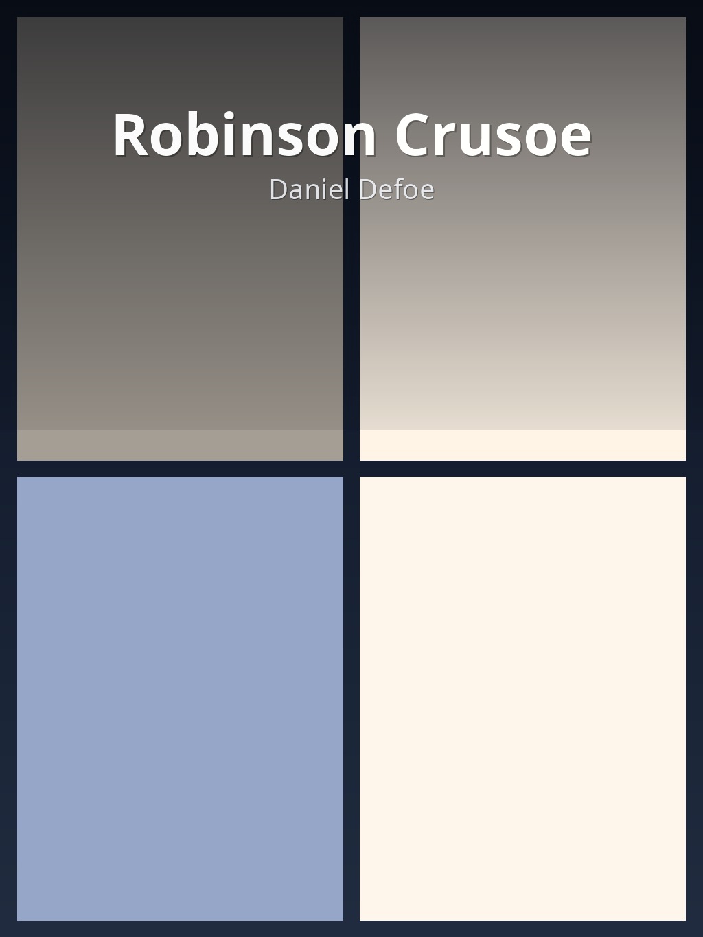 Robinson Crusoe by Daniel Defoe book cover