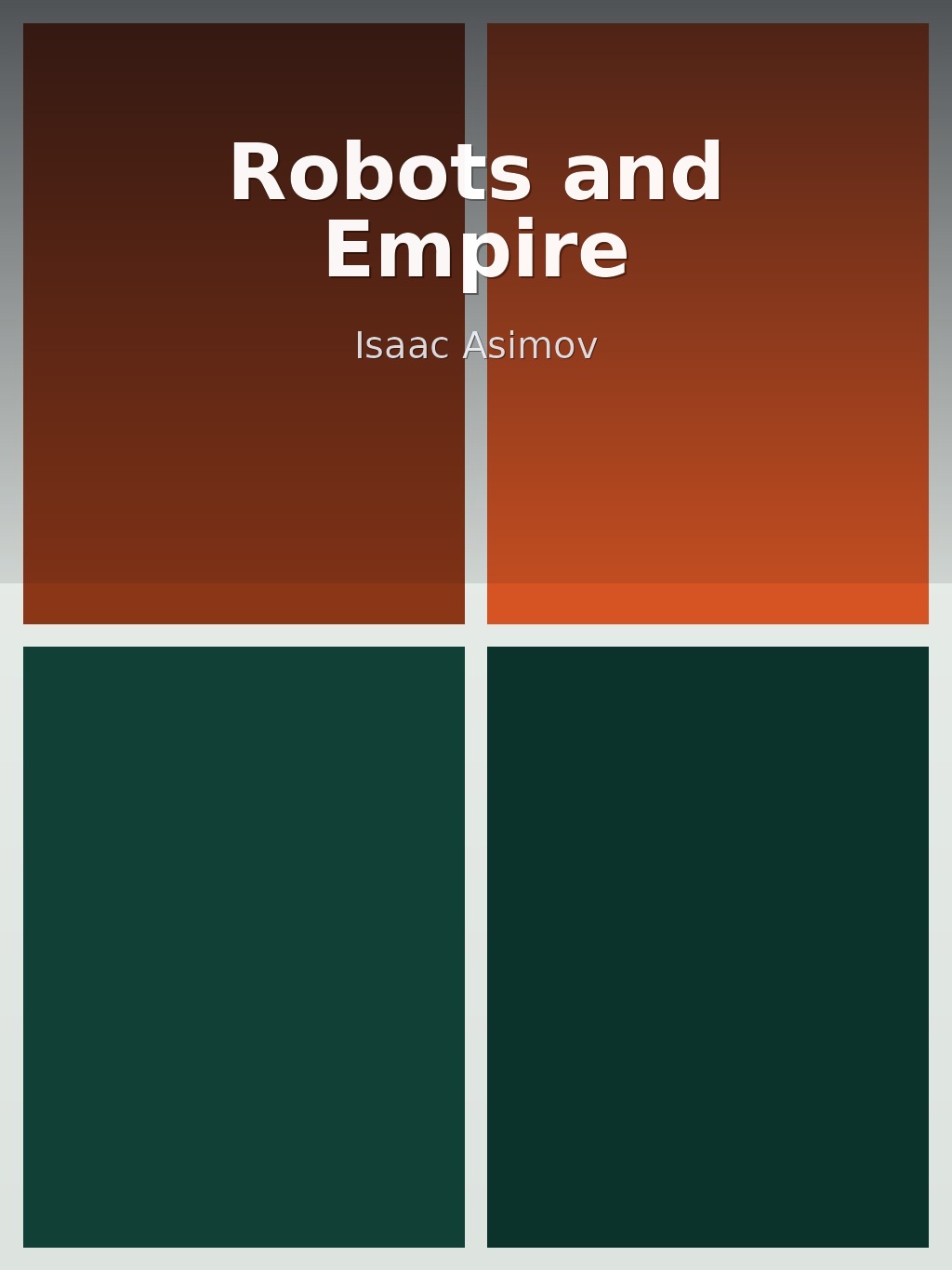 Robots and Empire by Isaac Asimov book cover