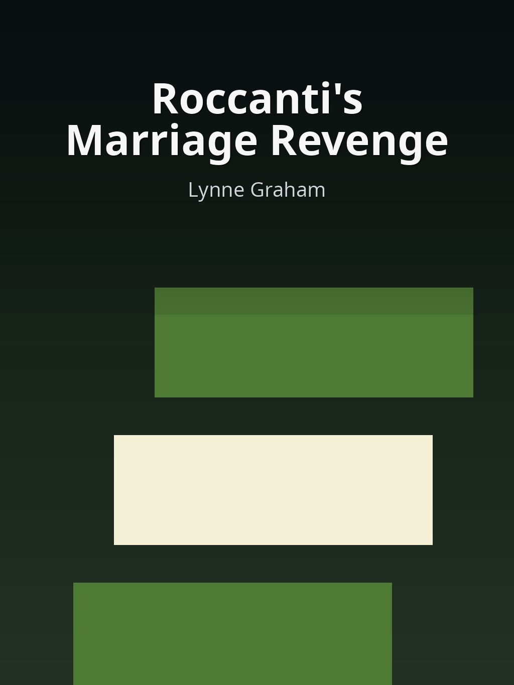 Roccanti's Marriage Revenge by Lynne Graham book cover