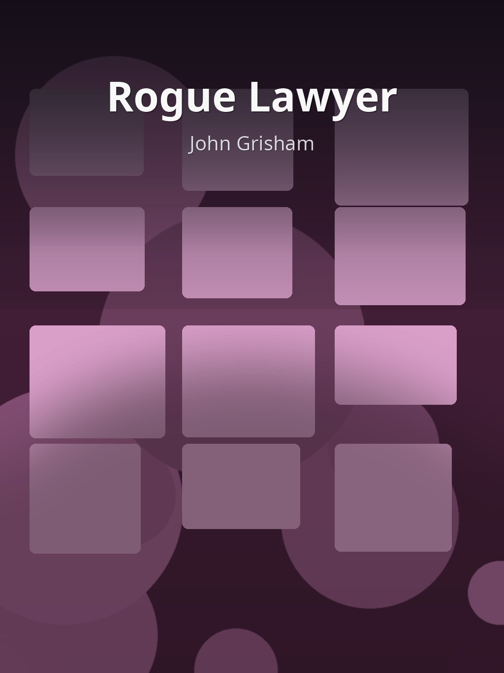 Rogue Lawyer by John Grisham book cover