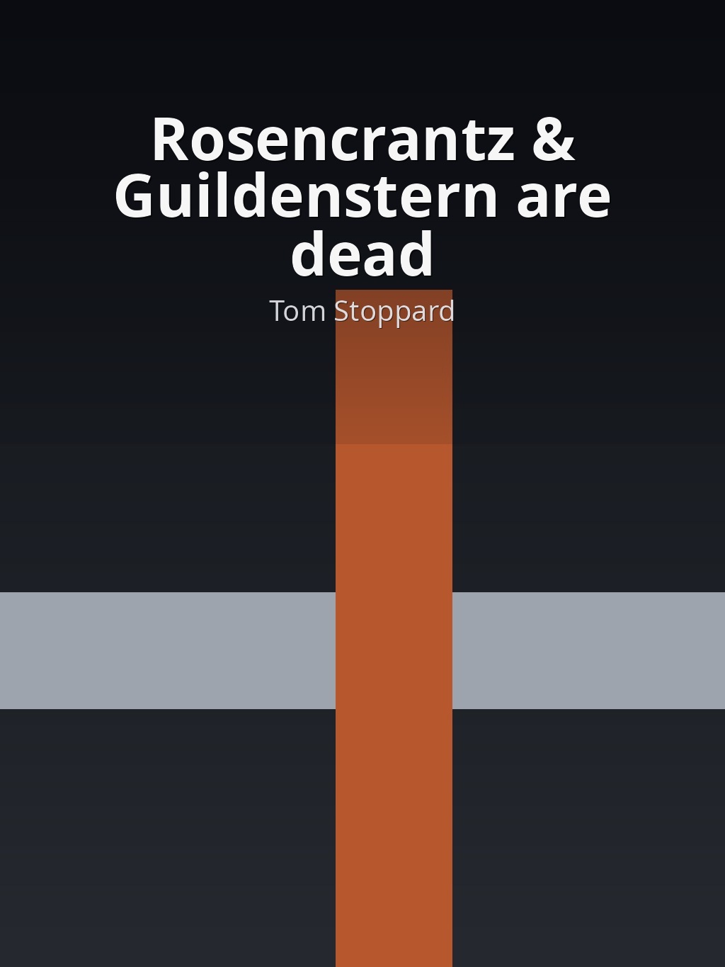 Rosencrantz & Guildenstern are dead by Tom Stoppard book cover