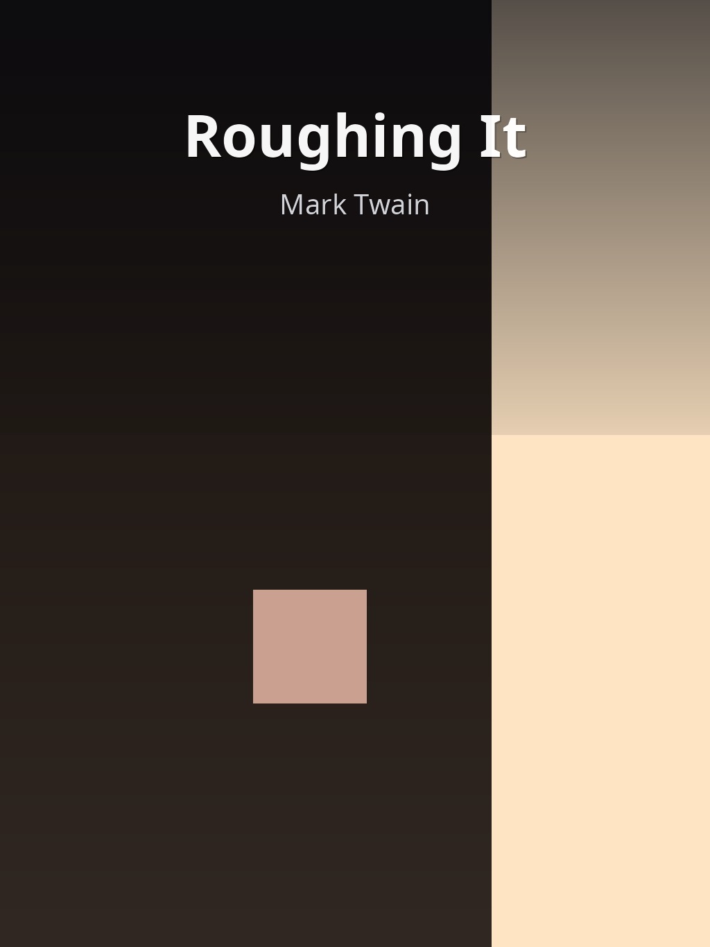 Roughing It by Mark Twain book cover