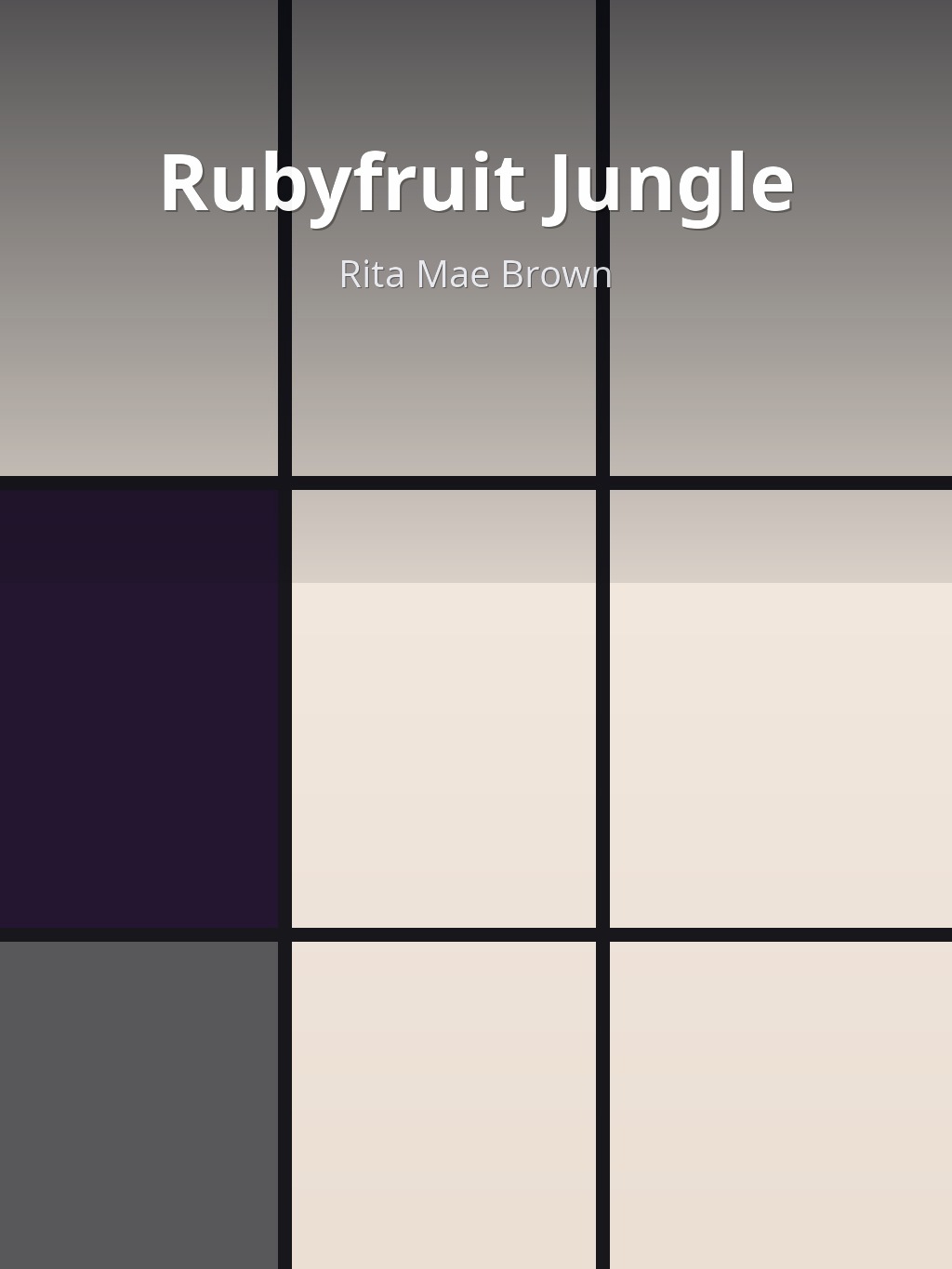 Rubyfruit Jungle by Rita Mae Brown book cover