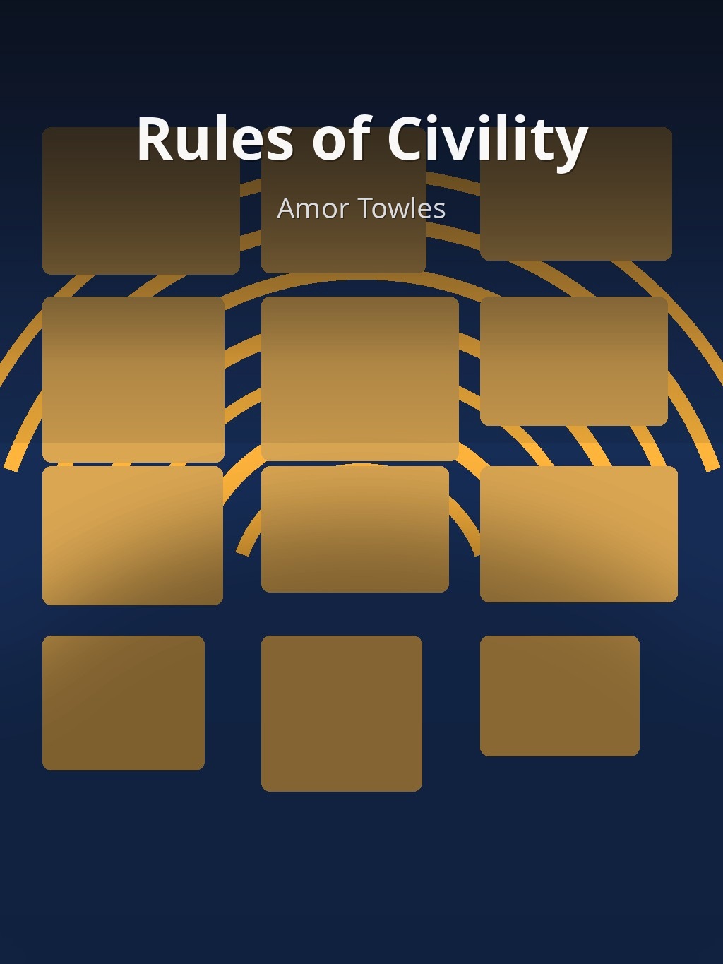 Rules of Civility by Amor Towles book cover