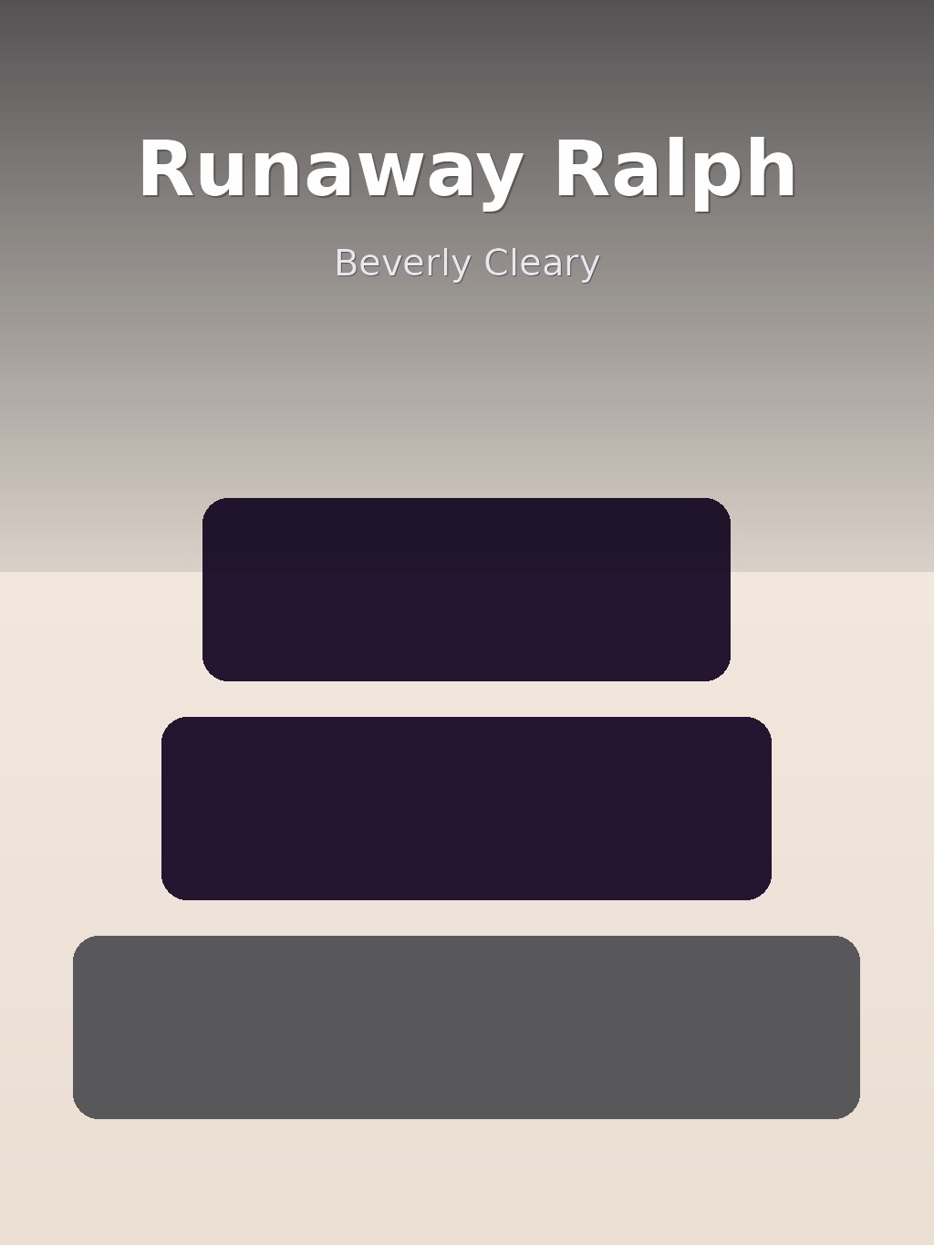 Runaway Ralph by Beverly Cleary book cover