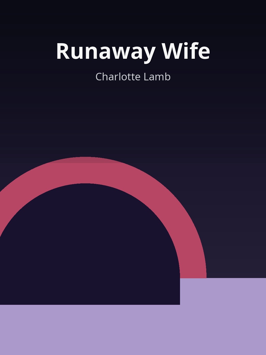 Runaway Wife by Charlotte Lamb book cover