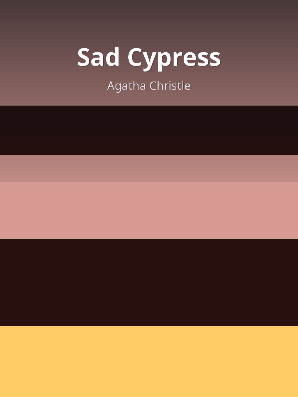 Sad Cypress by Agatha Christie book cover
