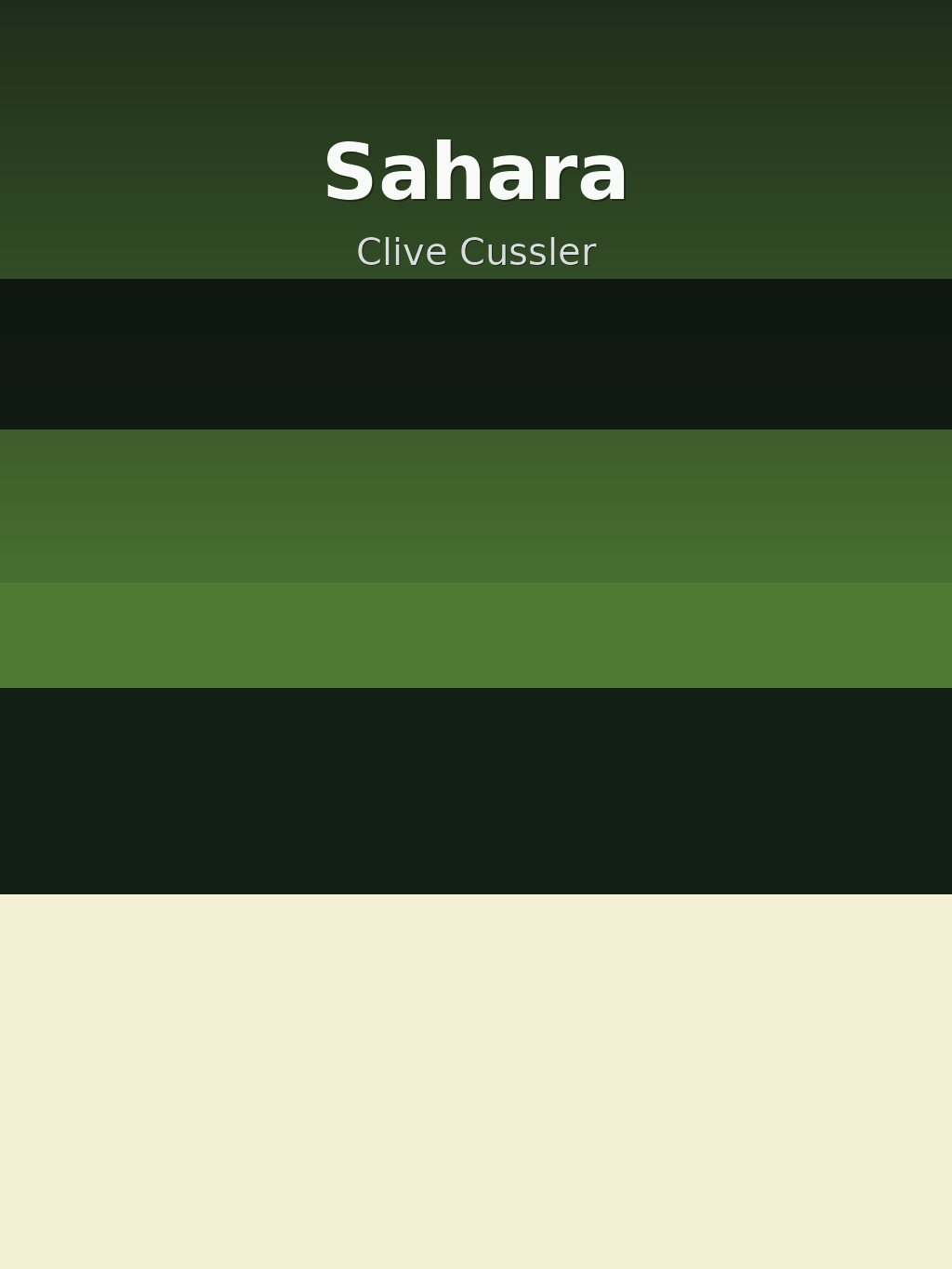 Sahara by Clive Cussler book cover