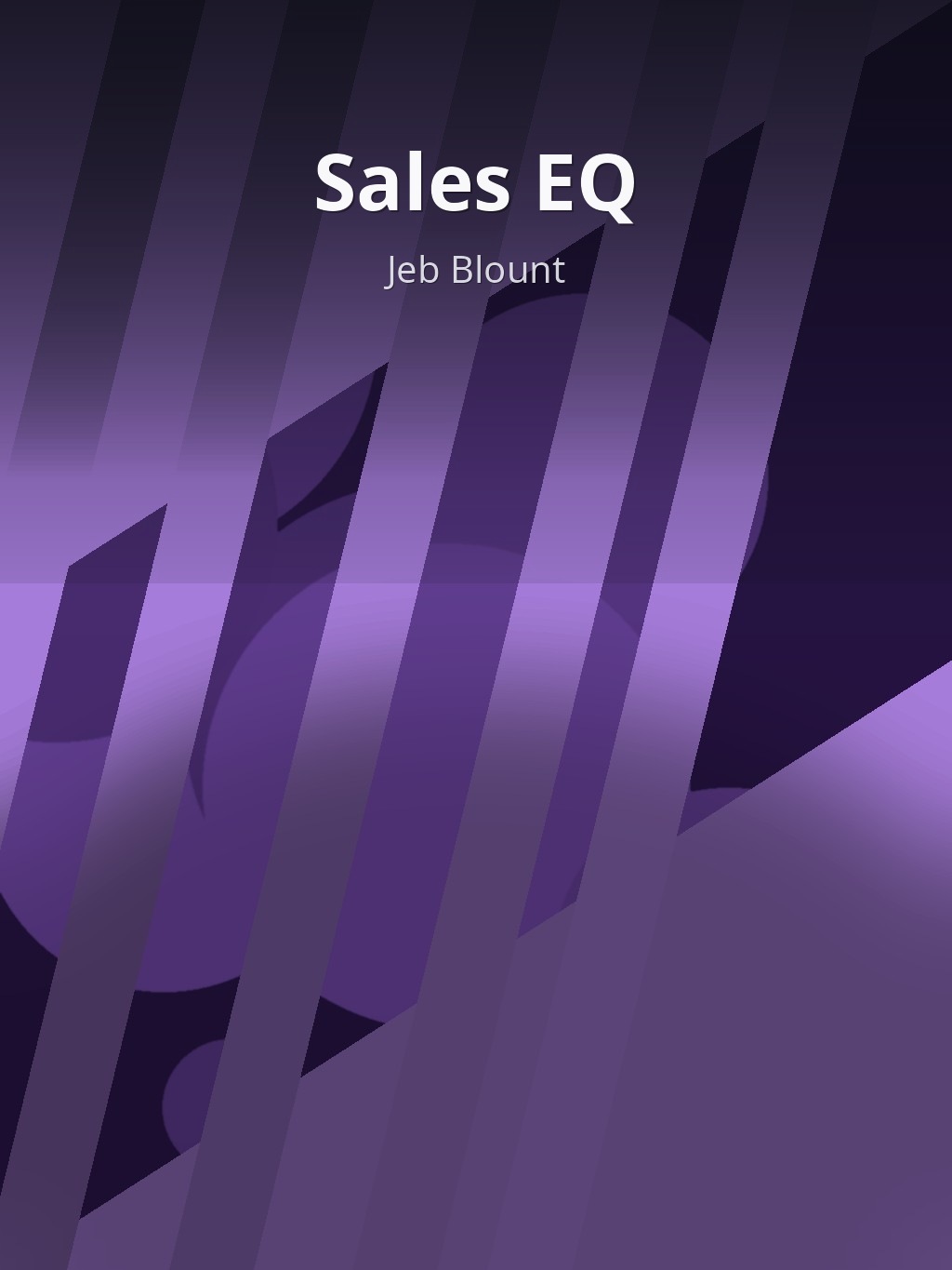 Sales EQ by Jeb Blount book cover