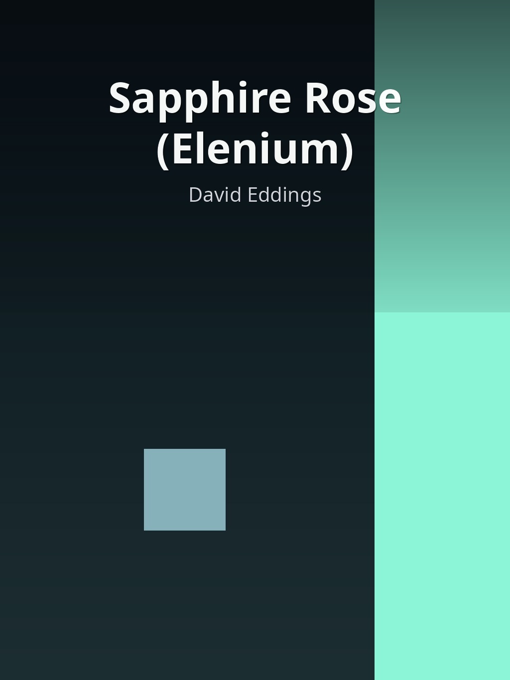 Sapphire Rose (Elenium) by David Eddings book cover