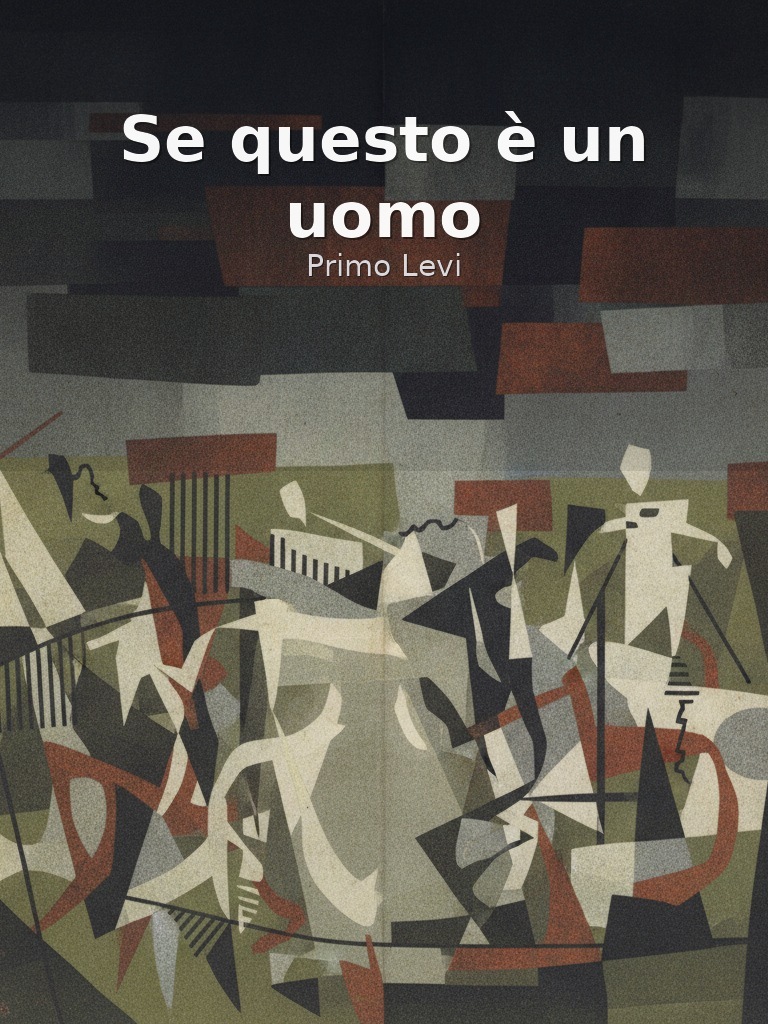 Se questo è un uomo by Primo Levi book cover