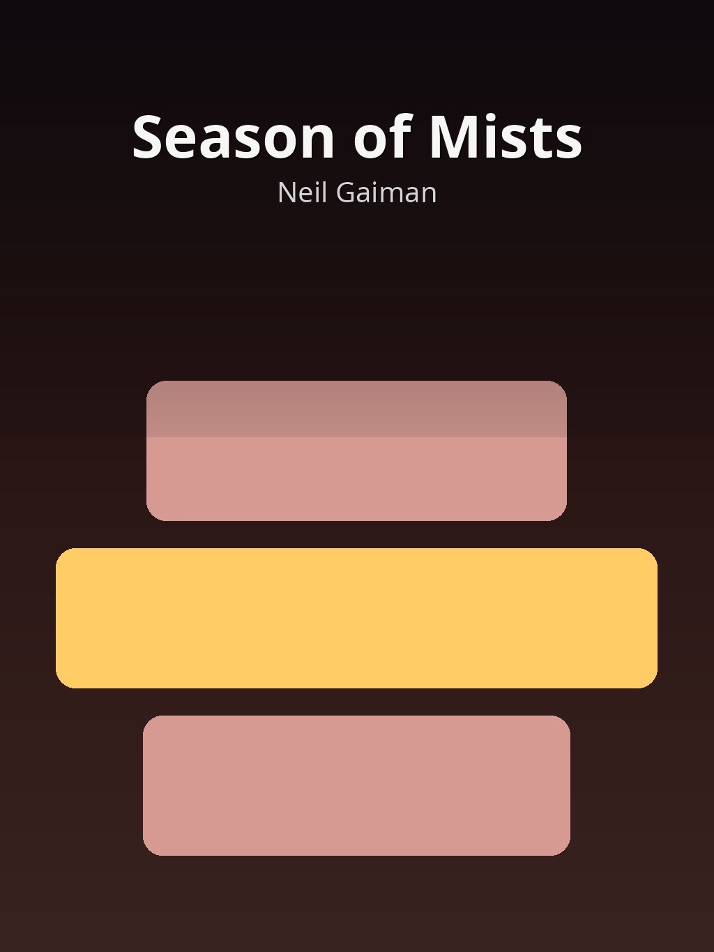 Season of Mists by Neil Gaiman book cover