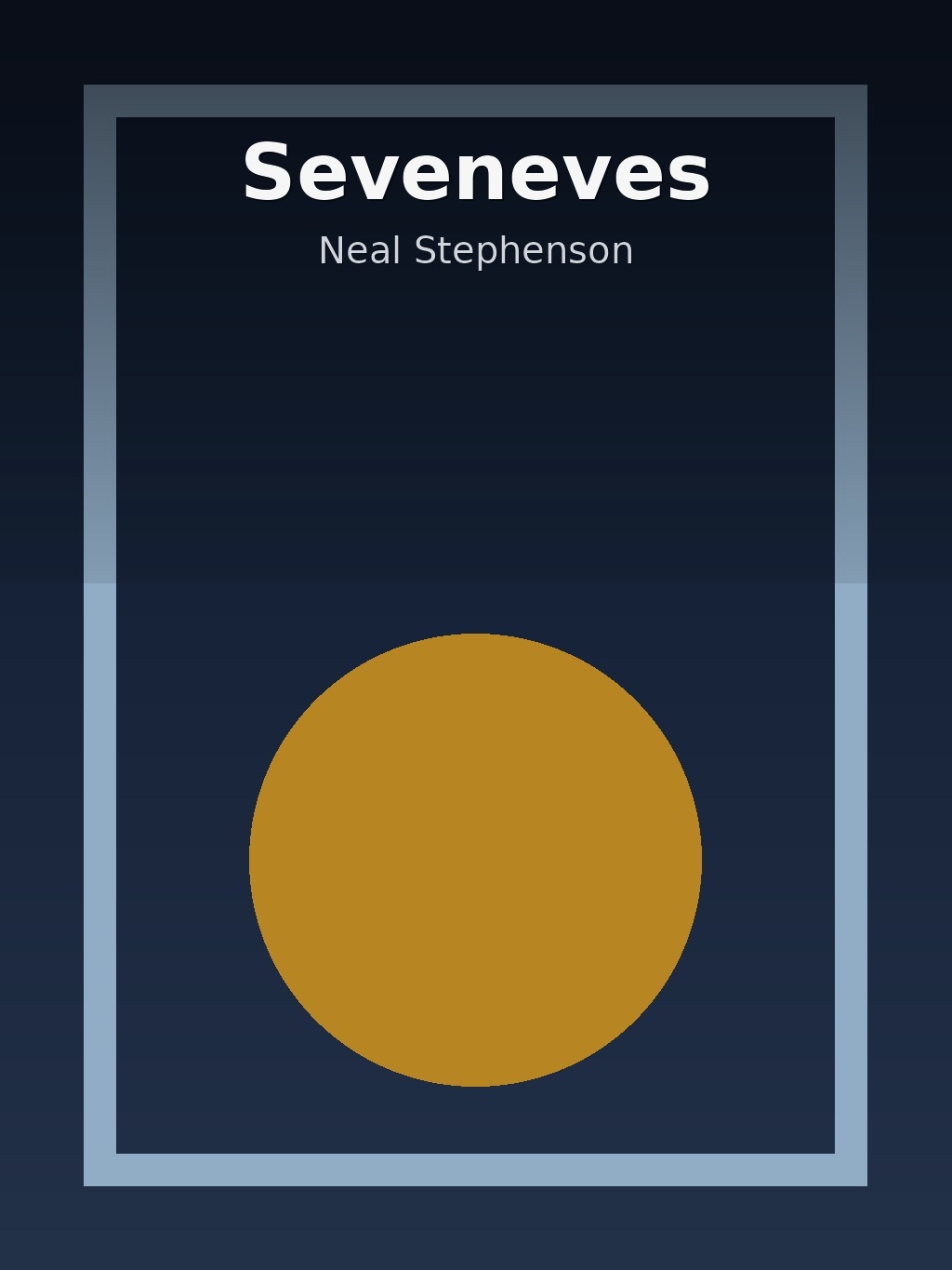 Seveneves by Neal Stephenson book cover