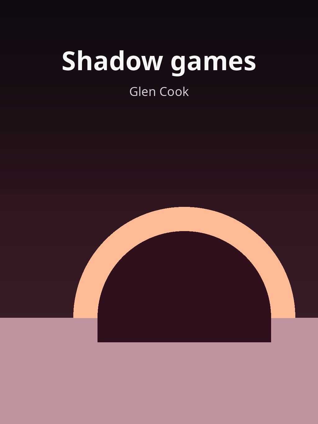 Shadow games by Glen Cook book cover