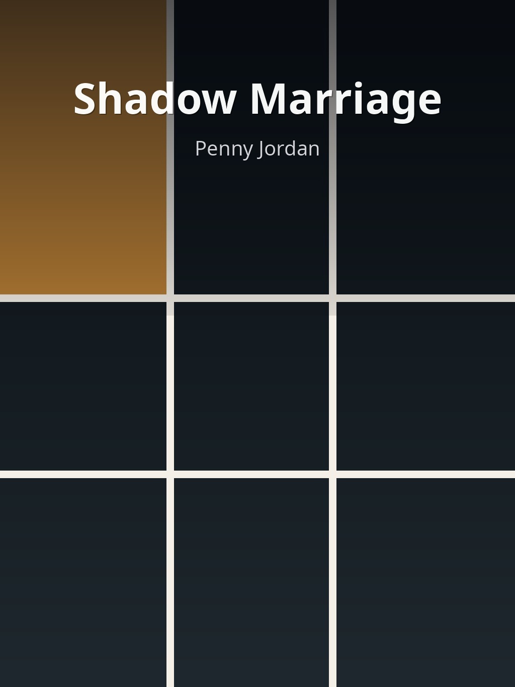 Shadow Marriage by Penny Jordan book cover