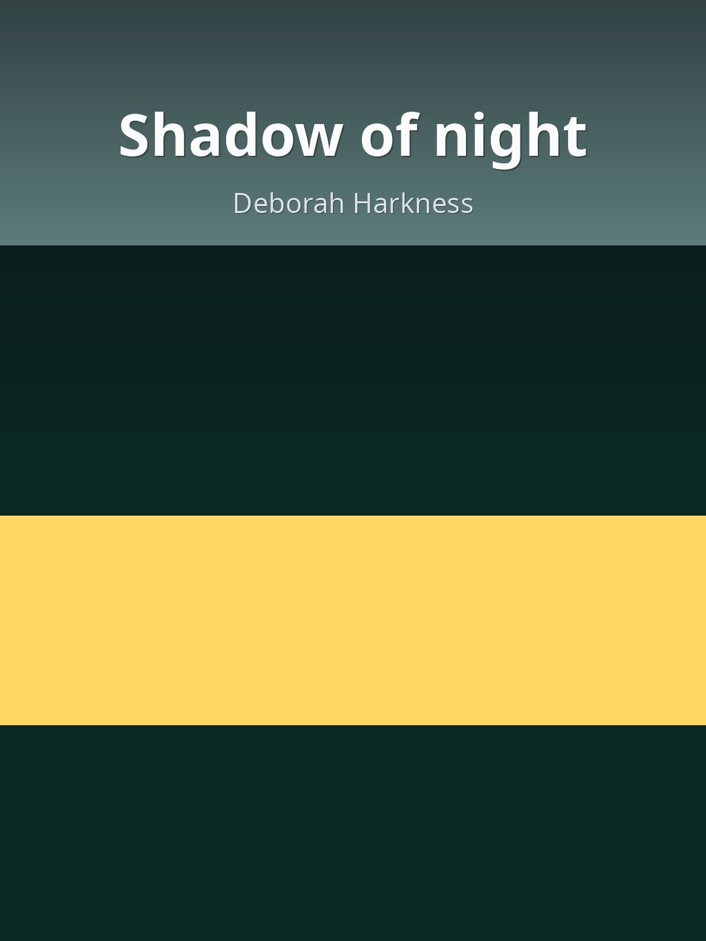 Shadow of night by Deborah Harkness book cover