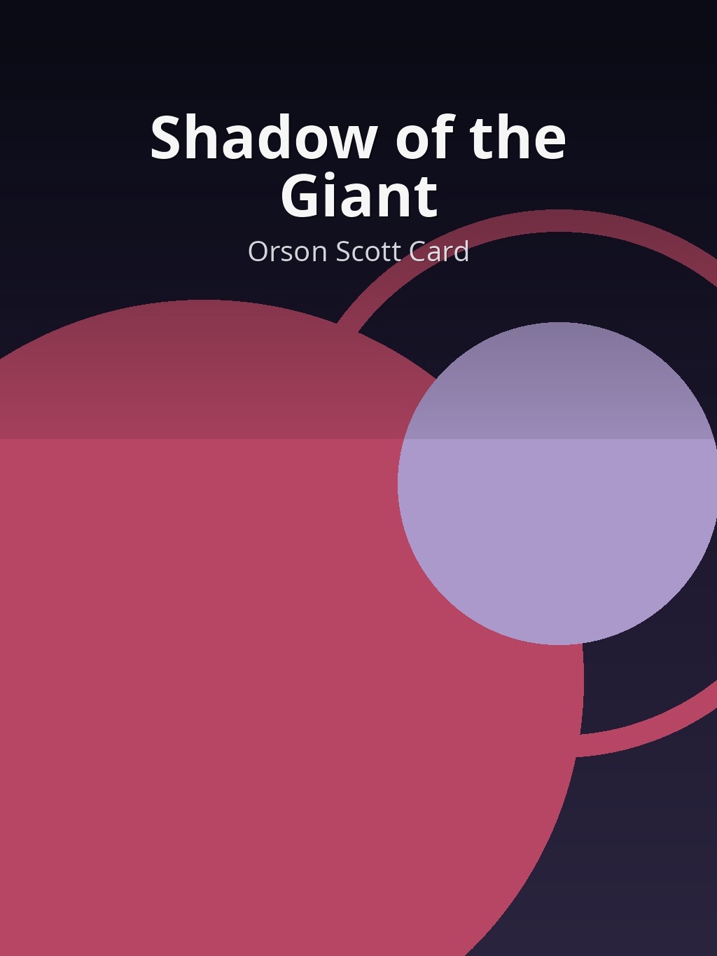 Shadow of the Giant by Orson Scott Card book cover