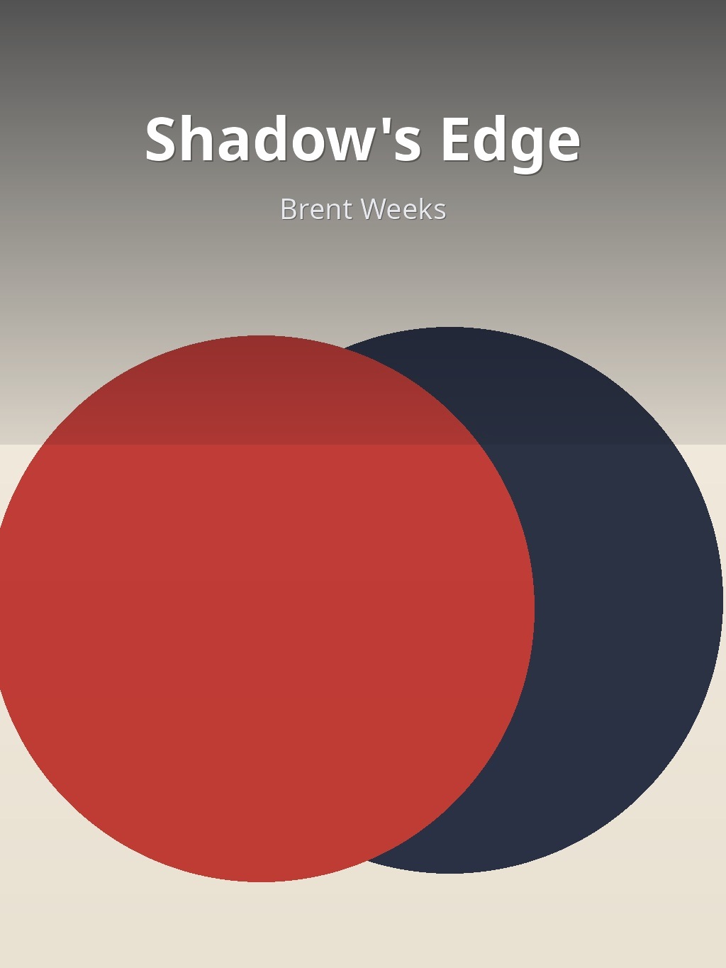 Shadow's Edge by Brent Weeks book cover