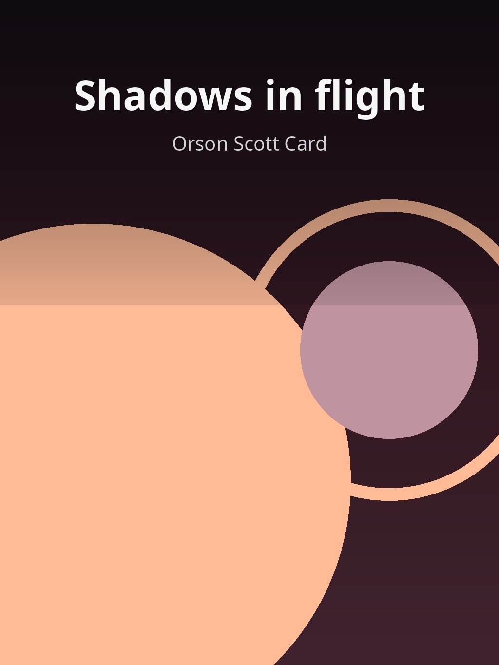 Shadows in flight by Orson Scott Card book cover