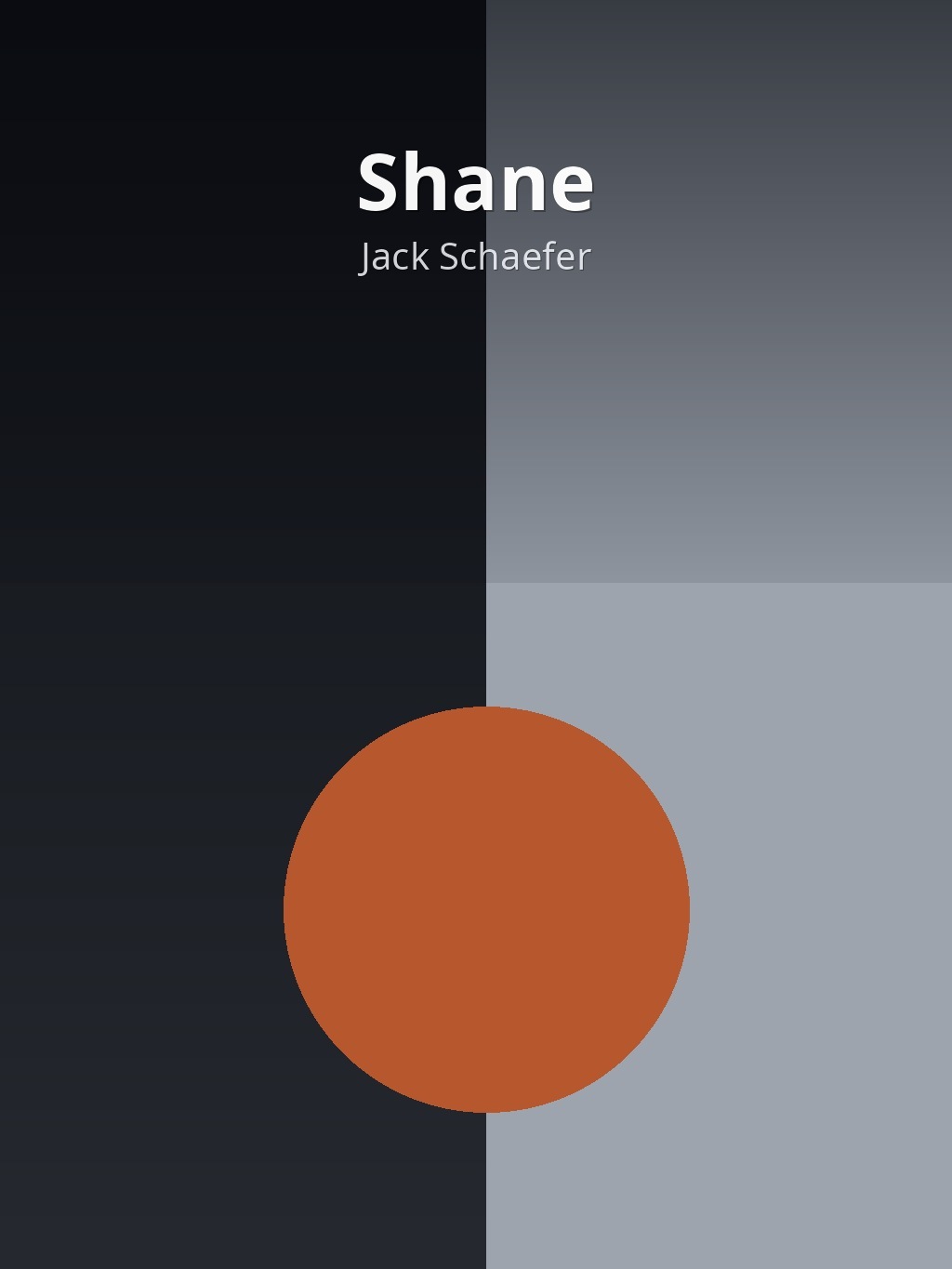 Shane by Jack Schaefer book cover