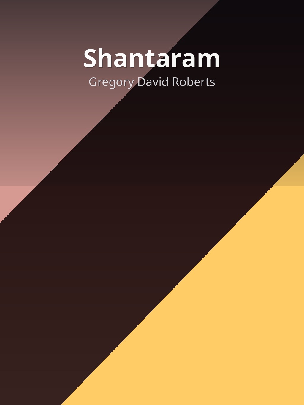 Shantaram by Gregory David Roberts book cover