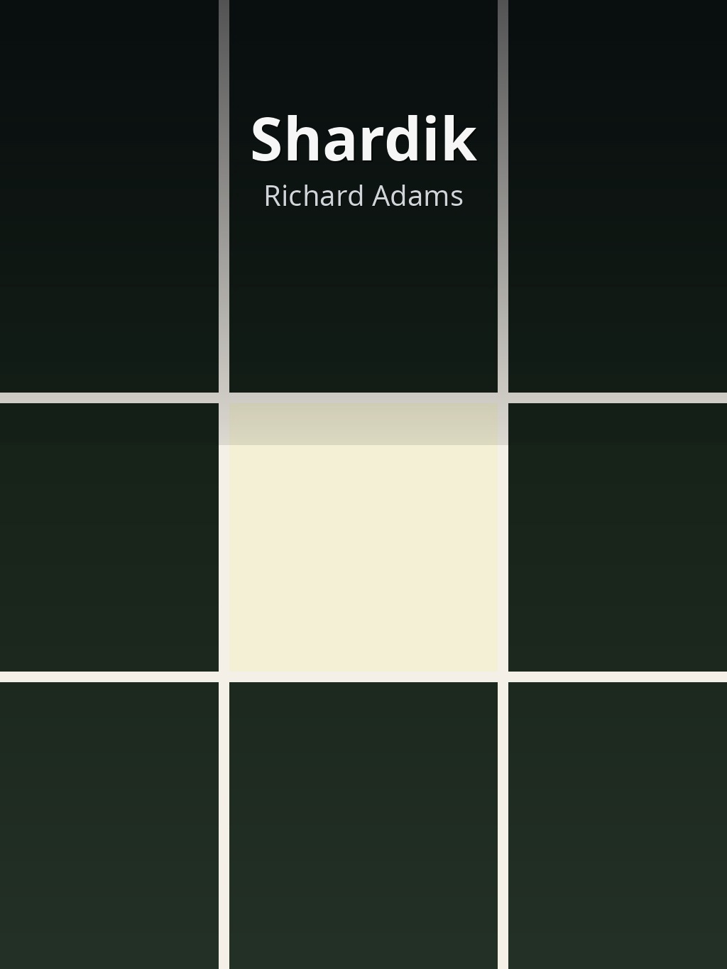 Shardik by Richard Adams book cover