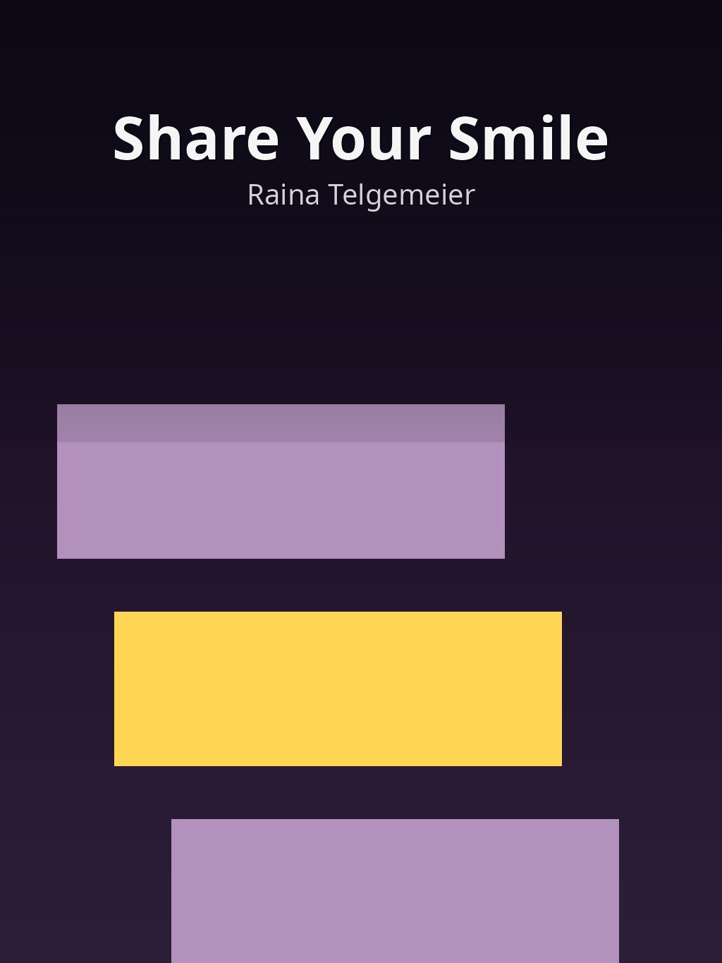 Share Your Smile by Raina Telgemeier book cover