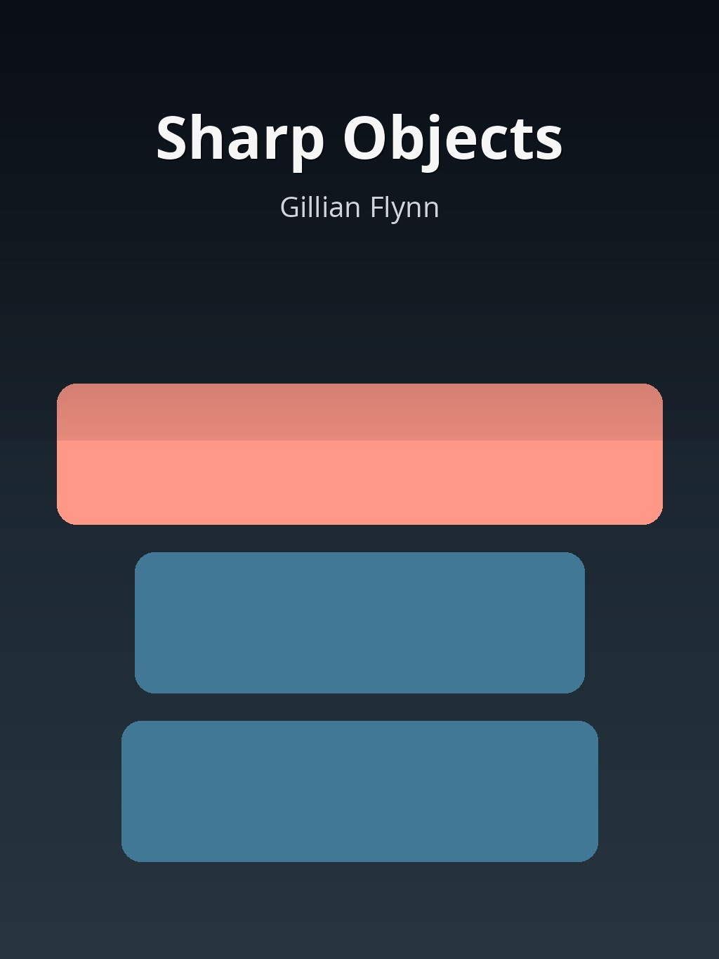 Sharp Objects by Gillian Flynn book cover