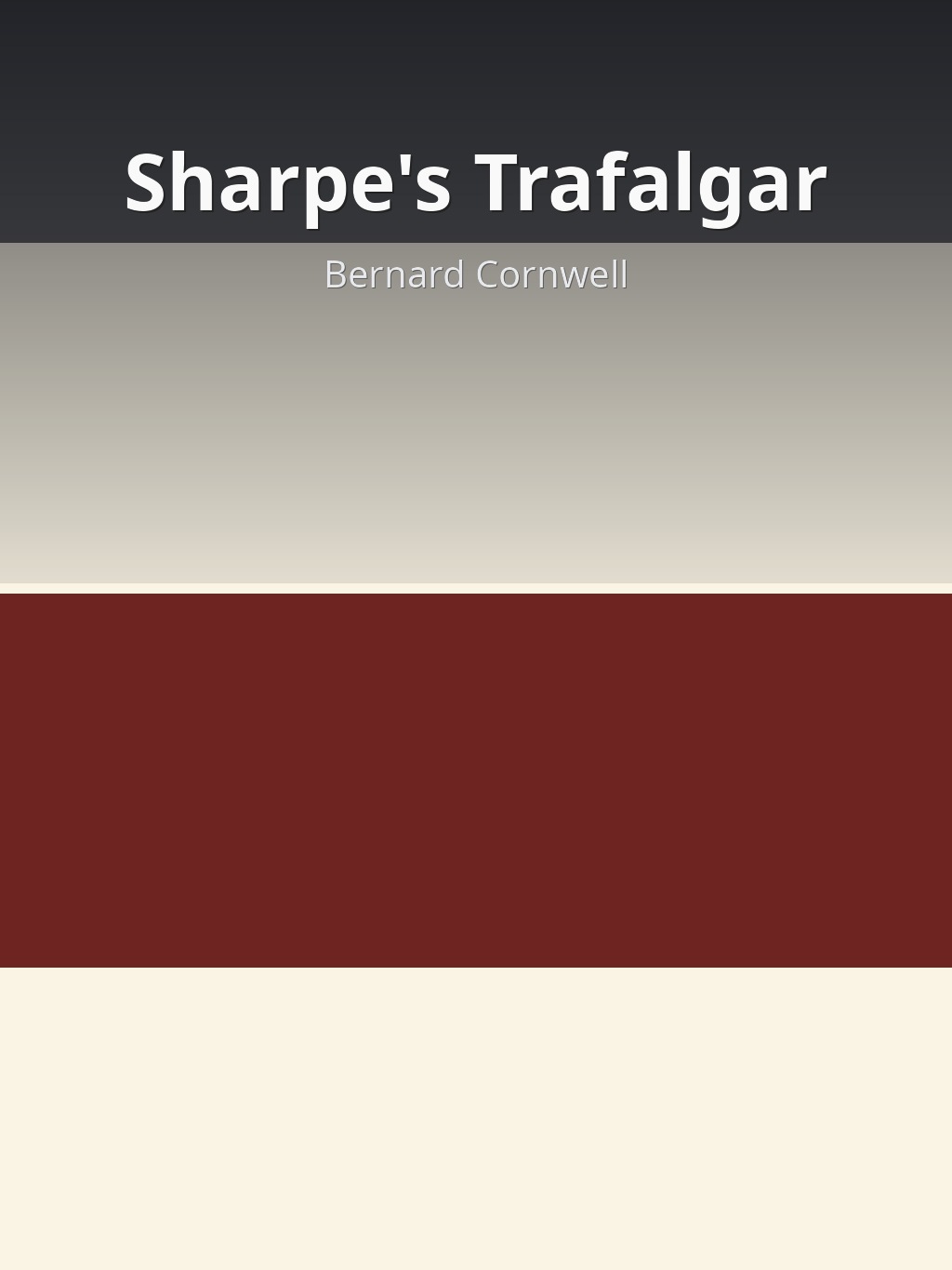 Sharpe's Trafalgar by Bernard Cornwell book cover