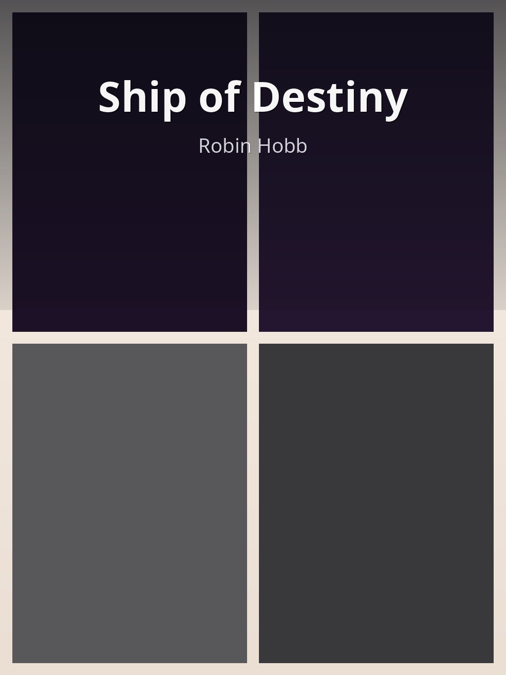 Ship of Destiny by Robin Hobb book cover