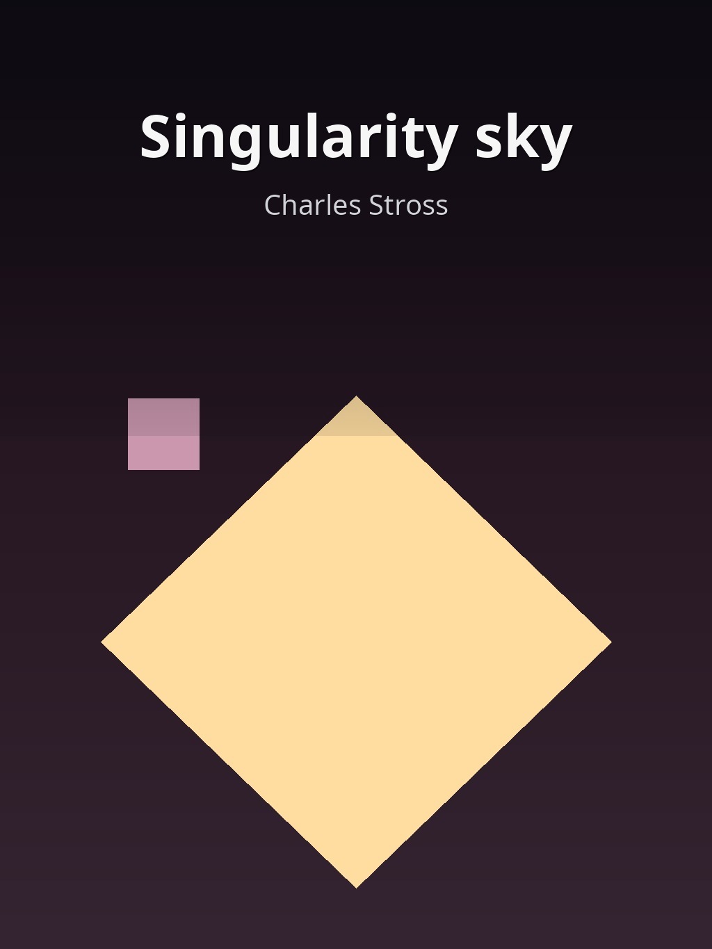 Singularity sky by Charles Stross book cover