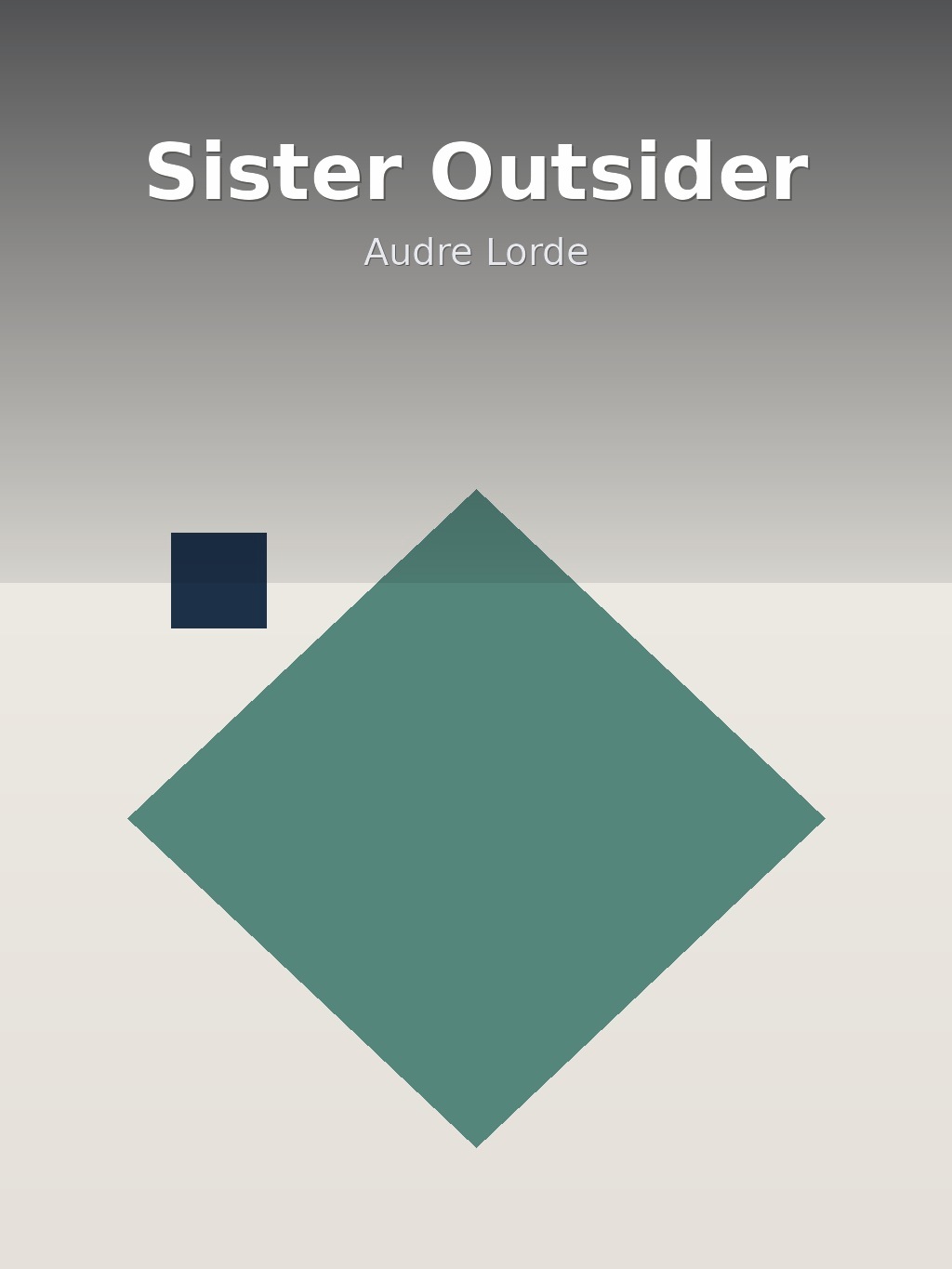 Sister Outsider by Audre Lorde book cover
