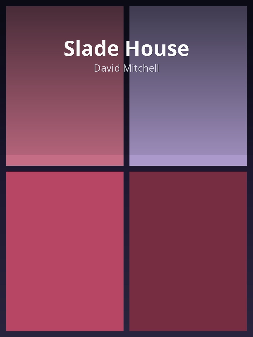 Slade House by David Mitchell book cover