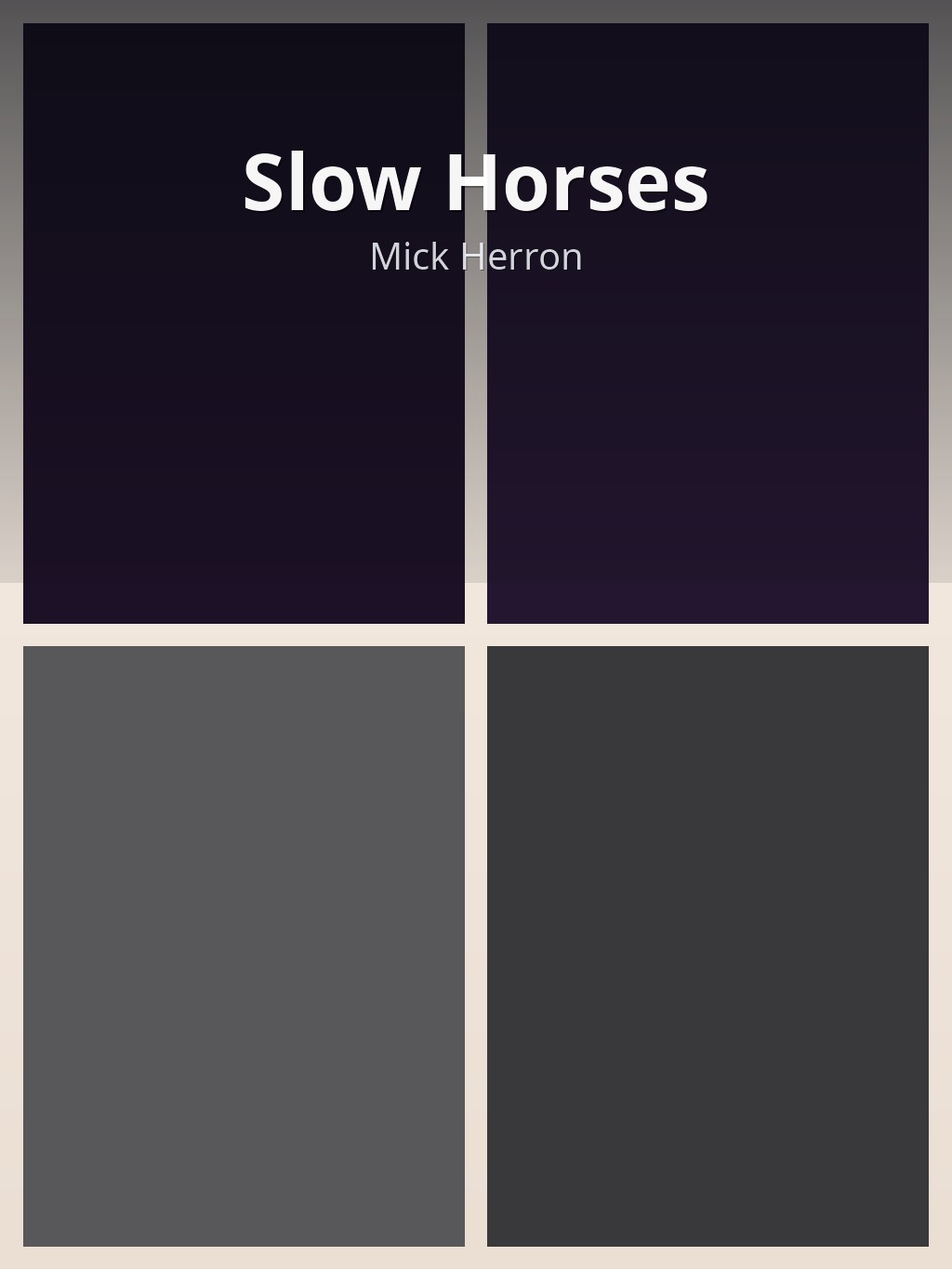 Slow Horses by Mick Herron book cover