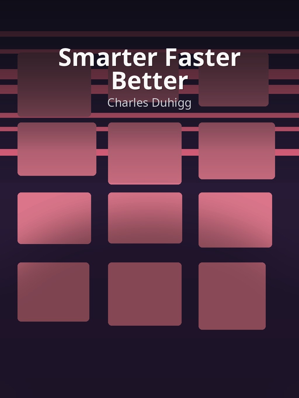 Smarter Faster Better by Charles Duhigg book cover