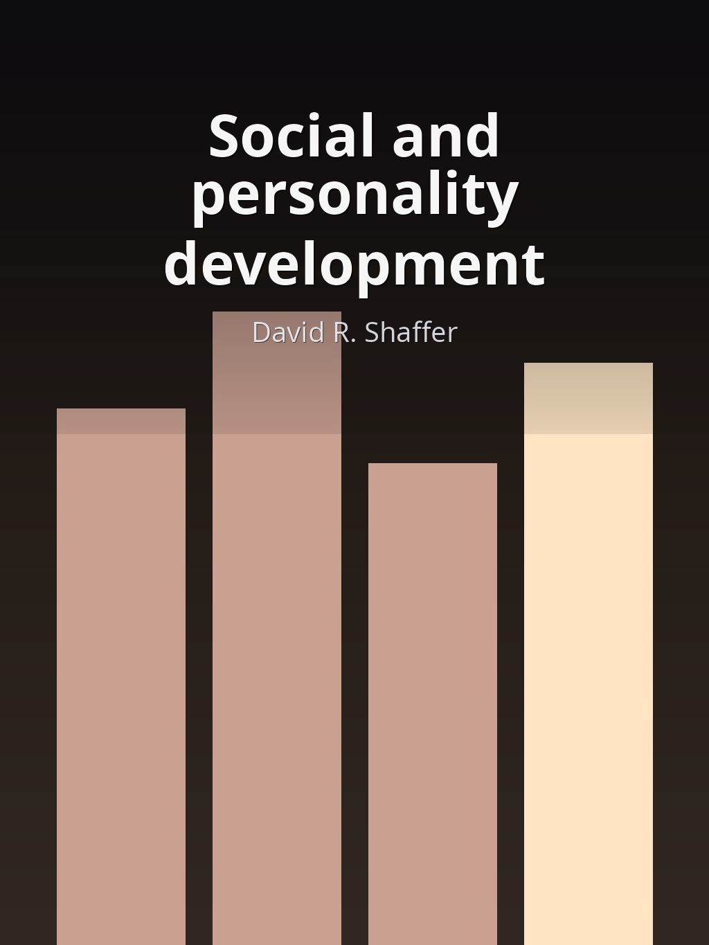 Social and personality development by David R. Shaffer book cover