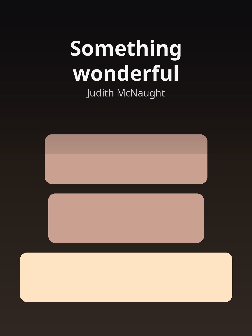 Something wonderful by Judith McNaught book cover