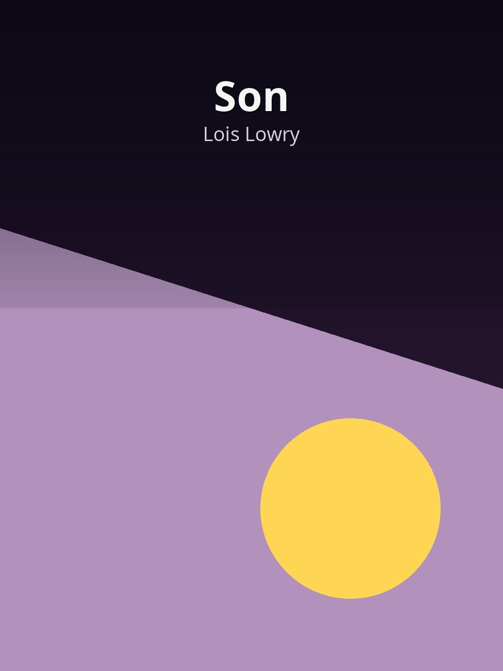 Son by Lois Lowry book cover
