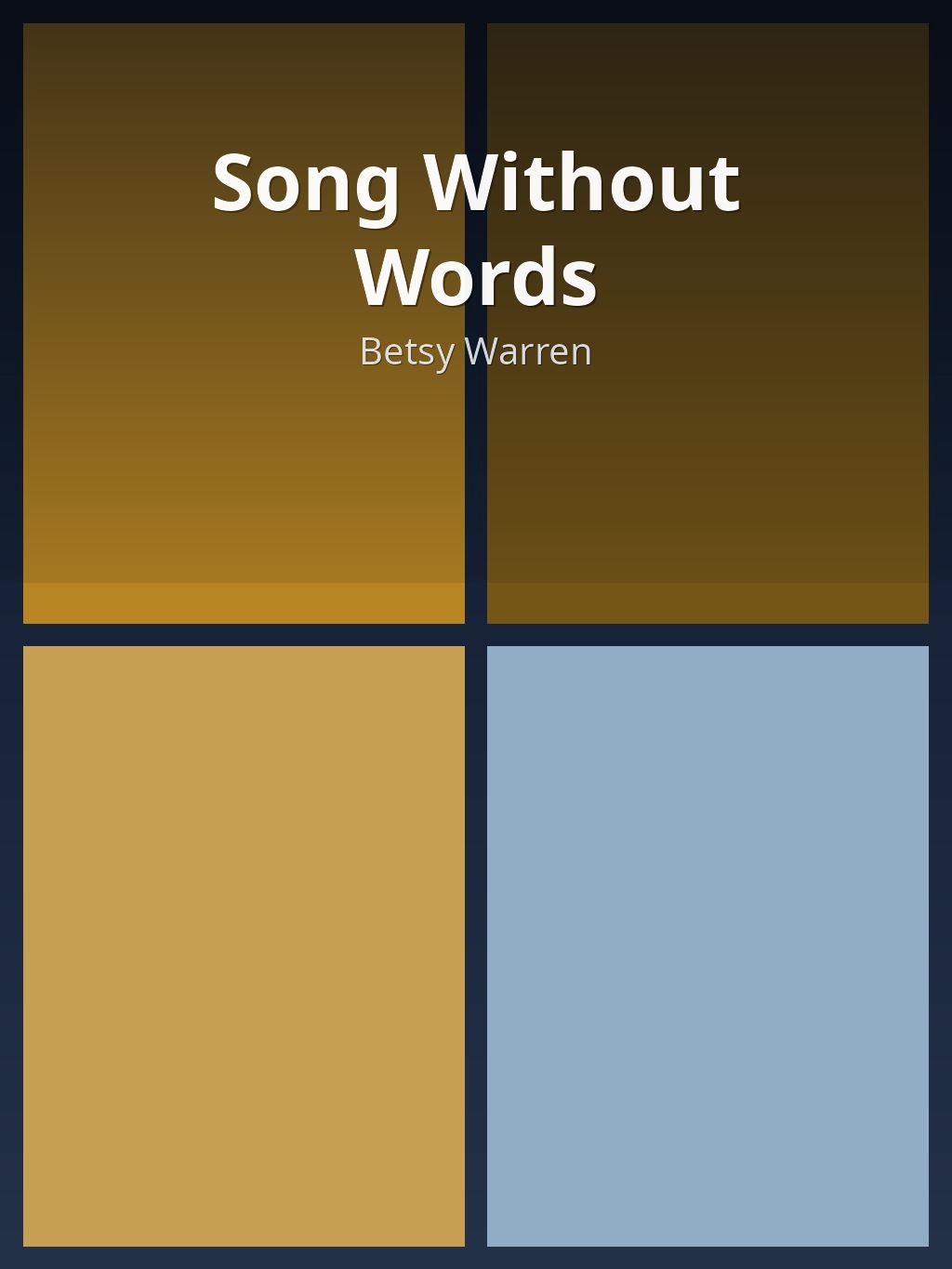 Song Without Words by Betsy Warren book cover