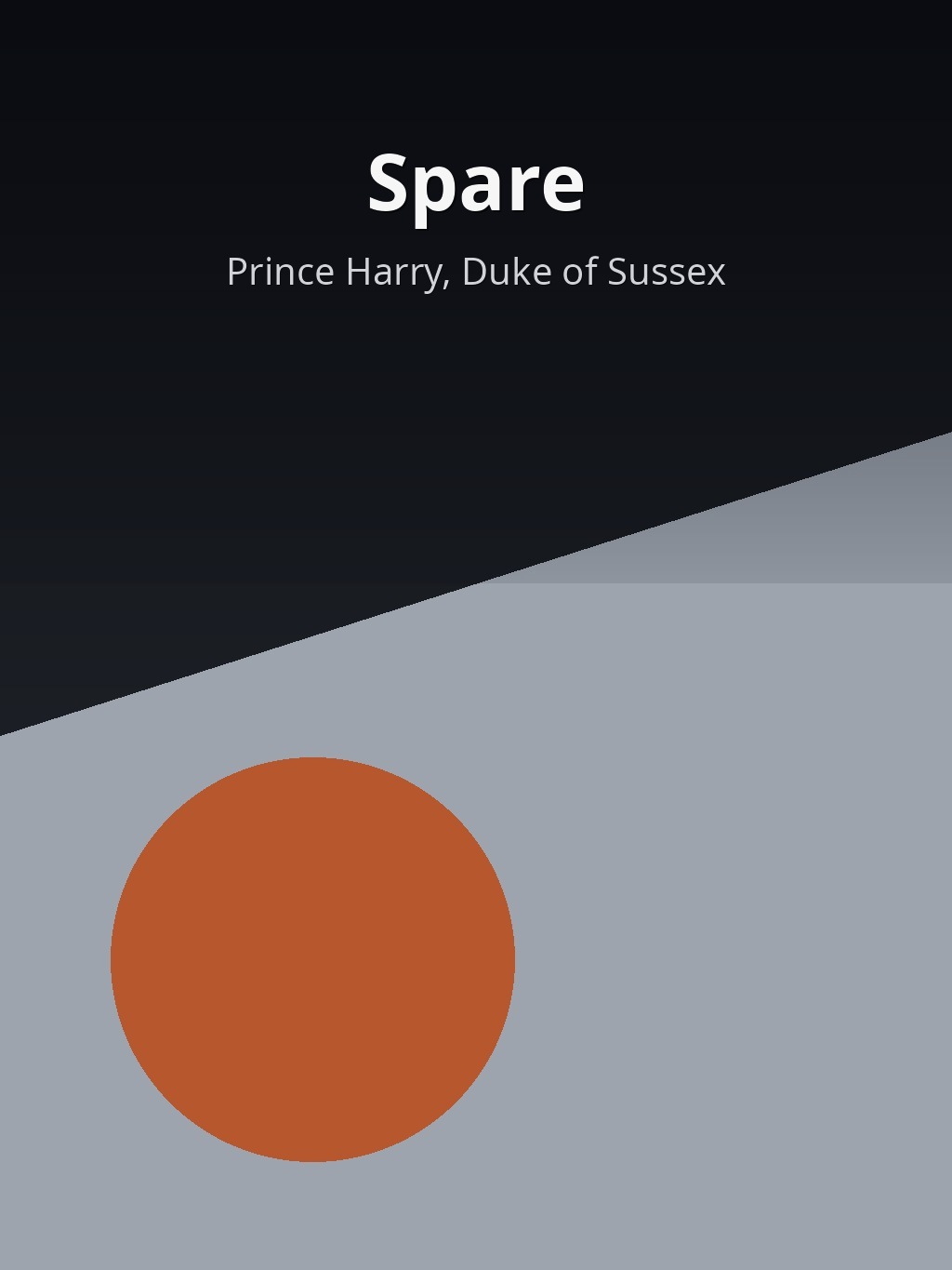 Spare by Prince Harry, Duke of Sussex book cover