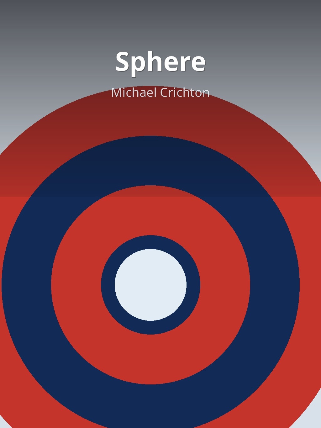 Sphere by Michael Crichton book cover