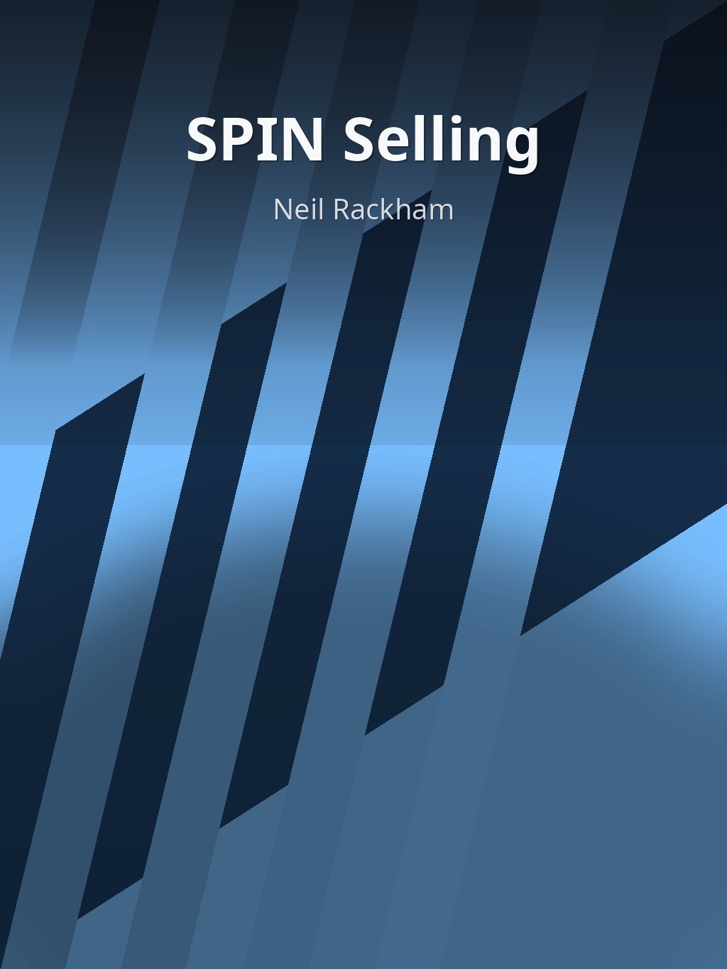 SPIN Selling by Neil Rackham book cover