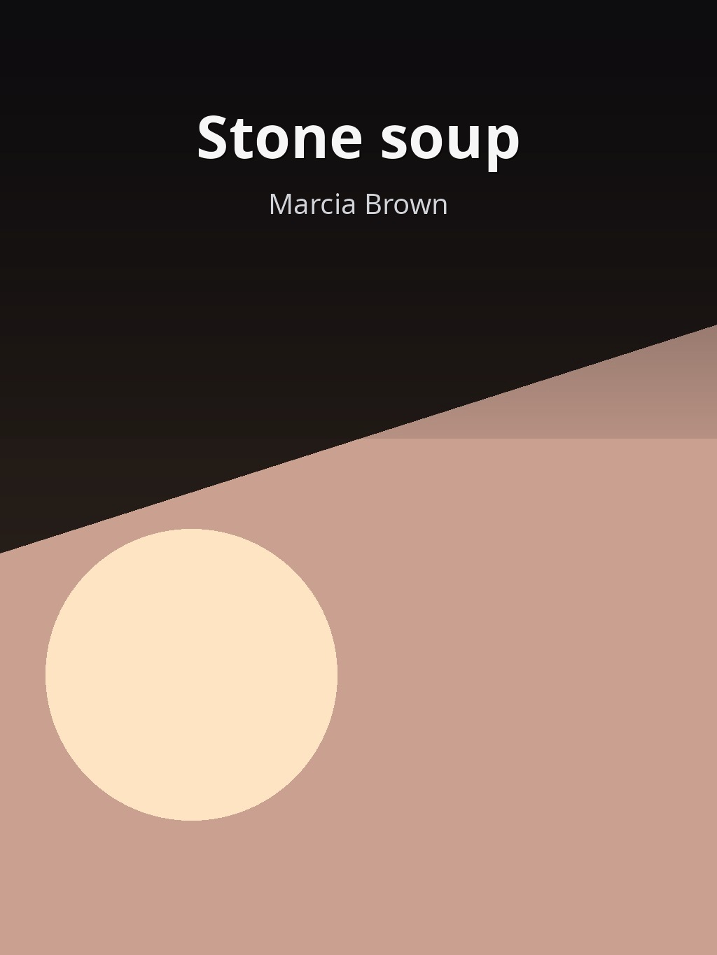 Stone soup by Marcia Brown book cover