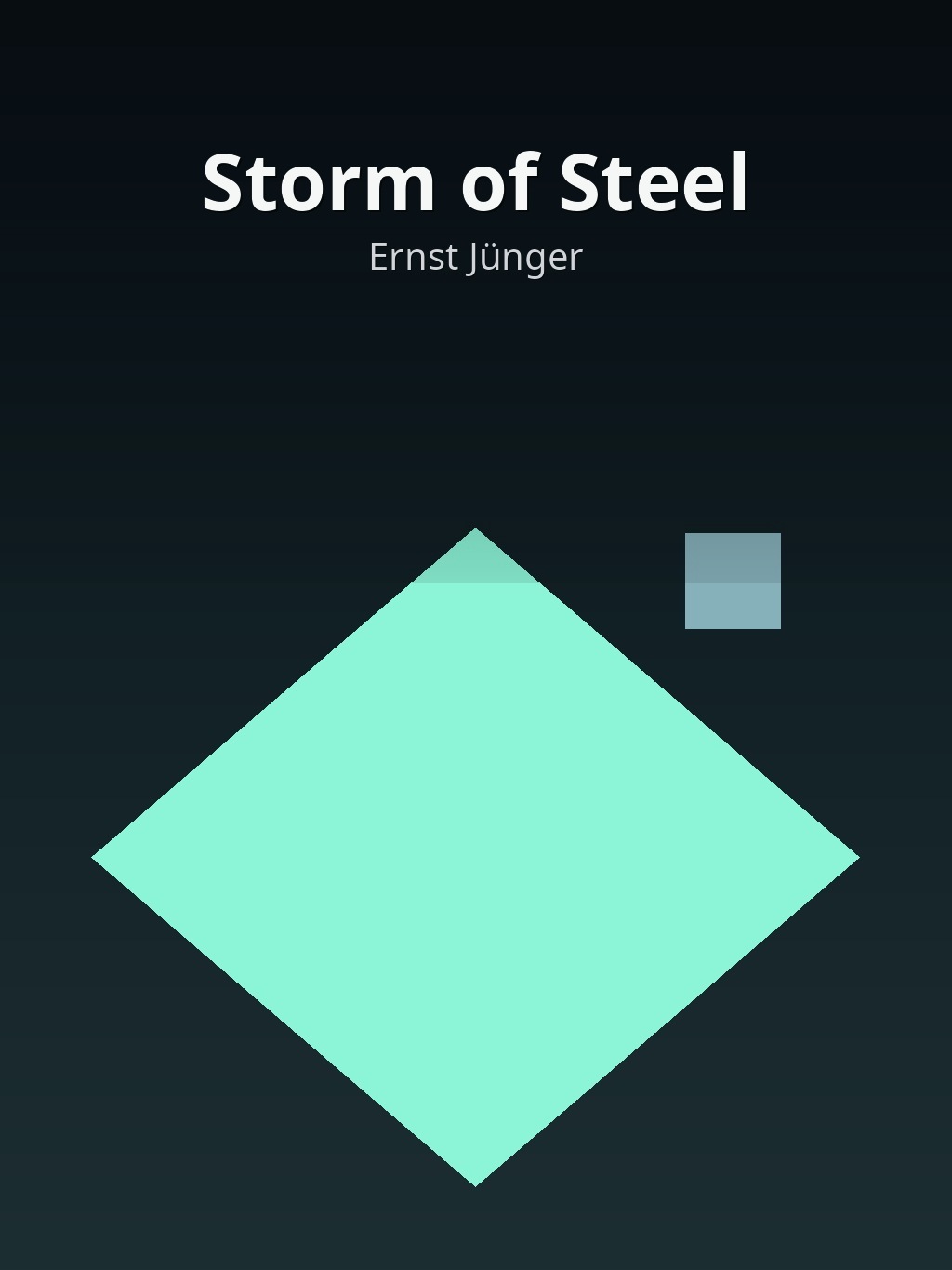 Storm of Steel by Ernst Jünger book cover