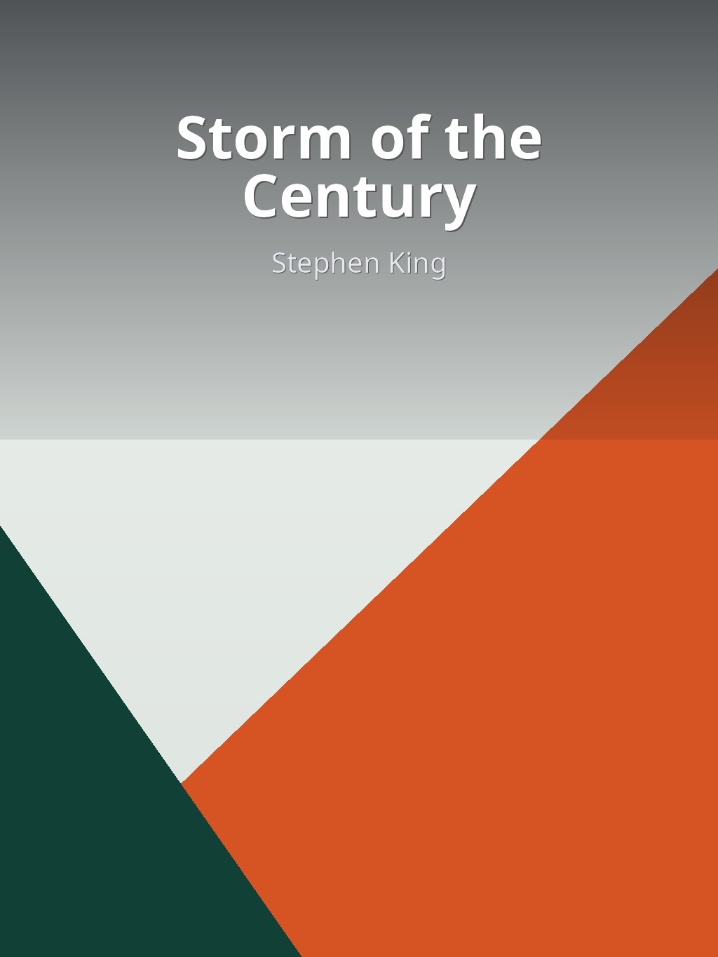 Storm of the Century by Stephen King book cover