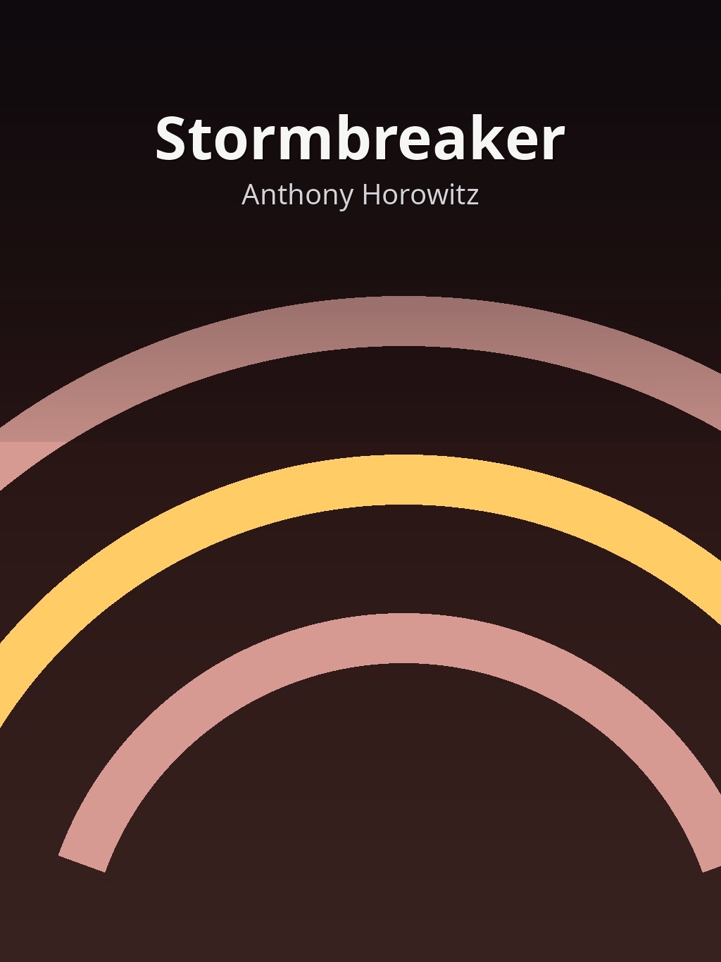 Stormbreaker by Anthony Horowitz book cover